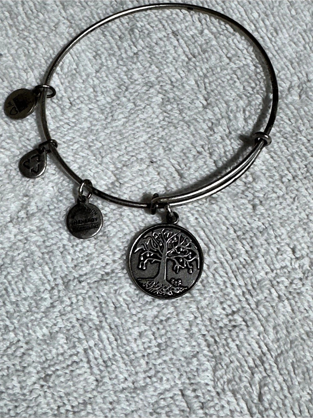 Alex and Ani Tree of Life Charm Bangle Silver